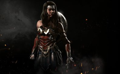 Injustice 2 video game, wonder woman, superhero