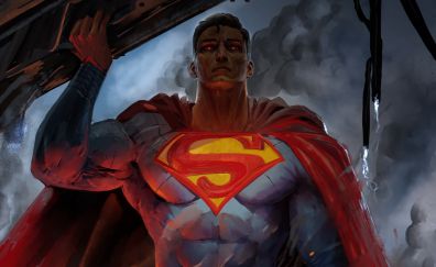 DC superhero, artwork, superman, 2020