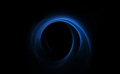Dark, blue spiral, abstract, huawei honor v8, stock