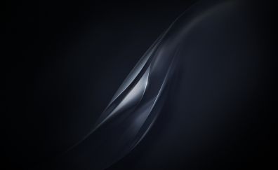 Dark black curve, abstract, Gome u7, stock