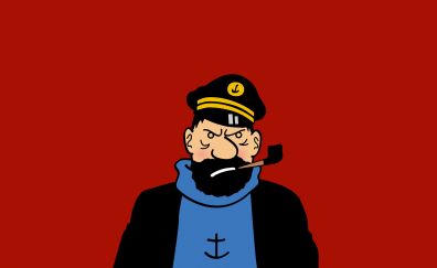 Captain, Tintin, cartoon, art