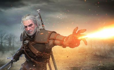 4k, the witcher 3: wild hunt game, game