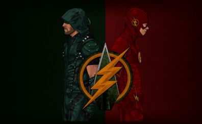 Arrow and The Flash artwork