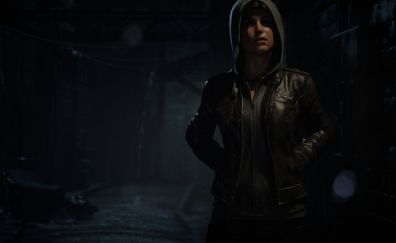 Rise of the Tomb Raider, 2015 game, game, Lara Croft, jacket, night