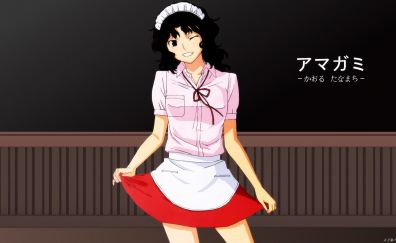 Kaoru Tanamachi, Amagami SS, anime girl, wink