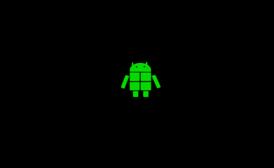 Android, minimal, logo