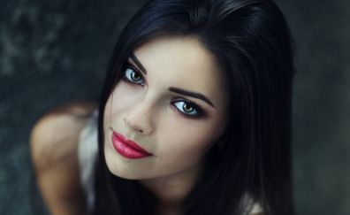 Girl, model face, makeup