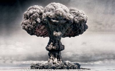 Cloud of atomic bomb blast
