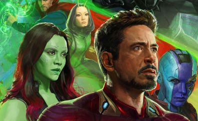 Avengers: infinity war, iron man, poster