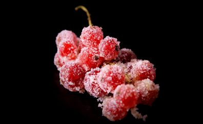 Frozen red cheeries, fruits