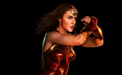 Wonder woman, portrait, justice league, 2017 movie, 4k