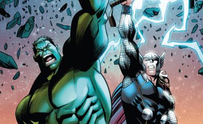 Hulk and thor, superhero, dc comics