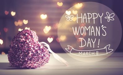 Happy woman's day, 8th march, 4k