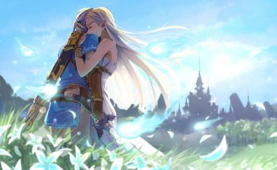 The legend of Zelda, Link, romance, love, artwork