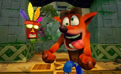 Crash Bandicoot N. Sane Trilogy, video game, 2017 game, fox