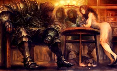 Dragon's crown, warrior and woman