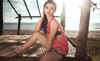Asian woman, model, sunlight