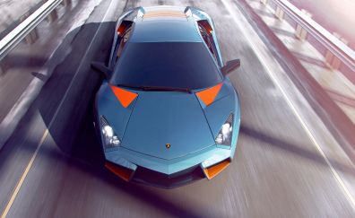 Lamborghini, sports car, cgi, digital art