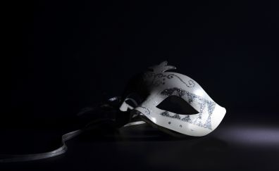 Carnival mask, monochrome