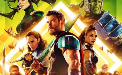 Thor: ragnarok, movie poster, 2017