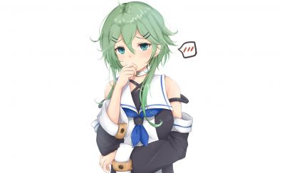 Green hair girl, yamakaze, kancolle