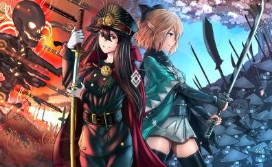Demon archer, Fate/Grand Order, saber, anime girls