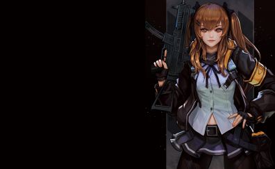 Anime girl and gun, girls frontline, 4k