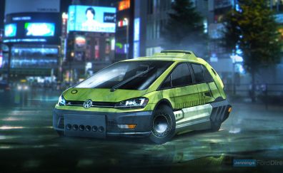 Blade Runner, Volkswagen Golf hatchback, future car