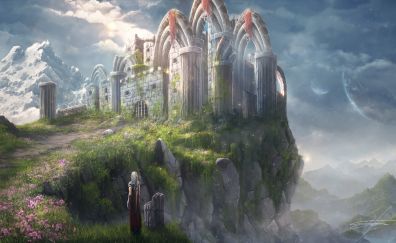 Fantasy artwork of castle