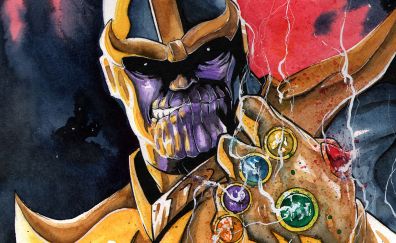 Thanos, villain, artwork