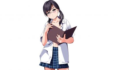 Reading, anime girl
