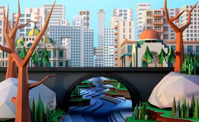 3d cityscape illustration artwork