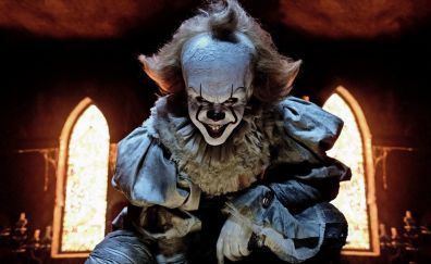 Clown, it, movie, 2017, 4k