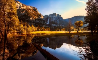 Yosemite, valley, Lake, national park