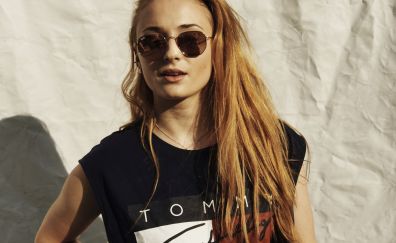Sophie turner, urban girl, sunglasses, 2017, 4k