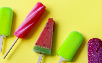 Ice candies, colorful, summer, sweets