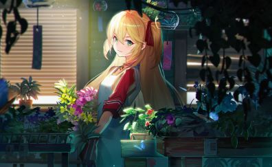 Gardening, Admiral Hipper, Azur Lane, anime girl, 5k