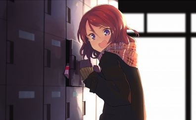 Maki Nishikino, red head, anime