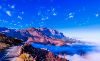 South Africa, panorama, mountains, sky, clouds