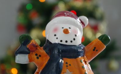 Snowman figurine Christmas new year