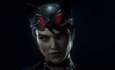 Catwoman, Batman: Arkham Knight, video game, face