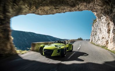 Donkervoort D8 GTO, green sports car, outdoor