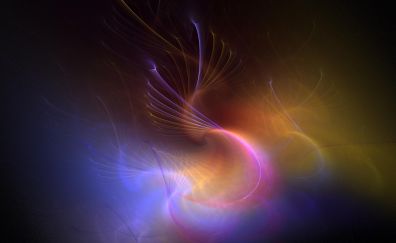 Colorful swirls abstract artwork
