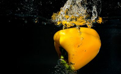 Bell pepper, Yellow Capsicum in water