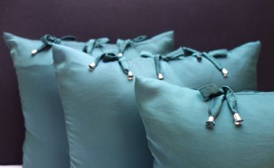 Blue pillows