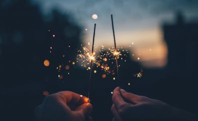 Two fireworks