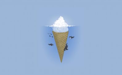 Ice cream cone minimalism