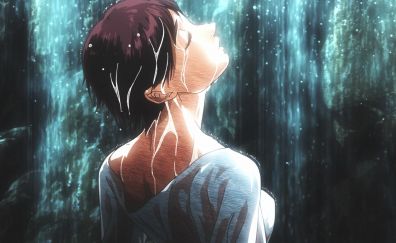 Casca in rain, Berserk, anime girl