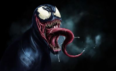 Eddie Brock as Venom of marvel comics cartoon wallpaper