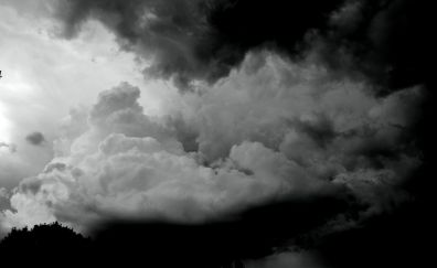 Clouds, monochrome